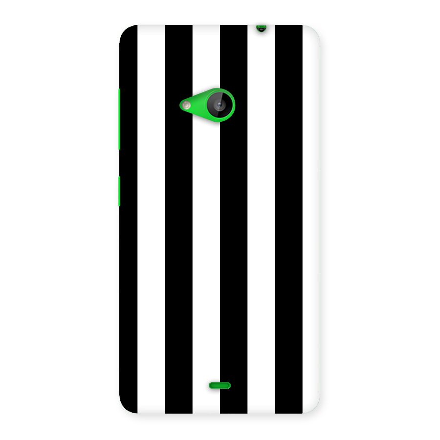 Lavish Black Stripes Back Case for Lumia 535