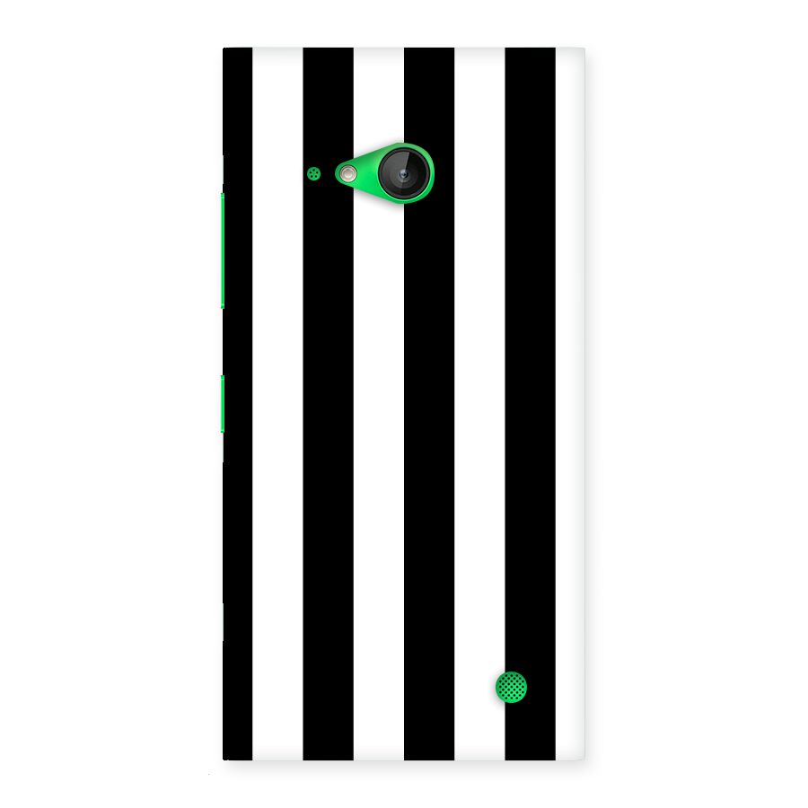 Lavish Black Stripes Back Case for Lumia 730