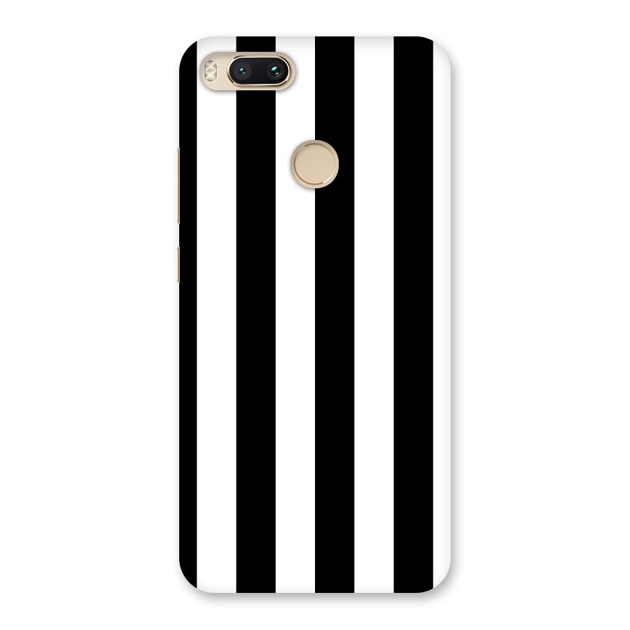 Lavish Black Stripes Back Case for Mi A1