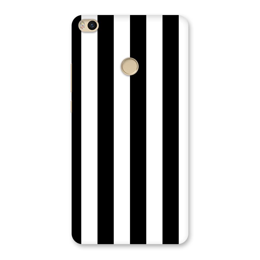 Lavish Black Stripes Back Case for Mi Max 2