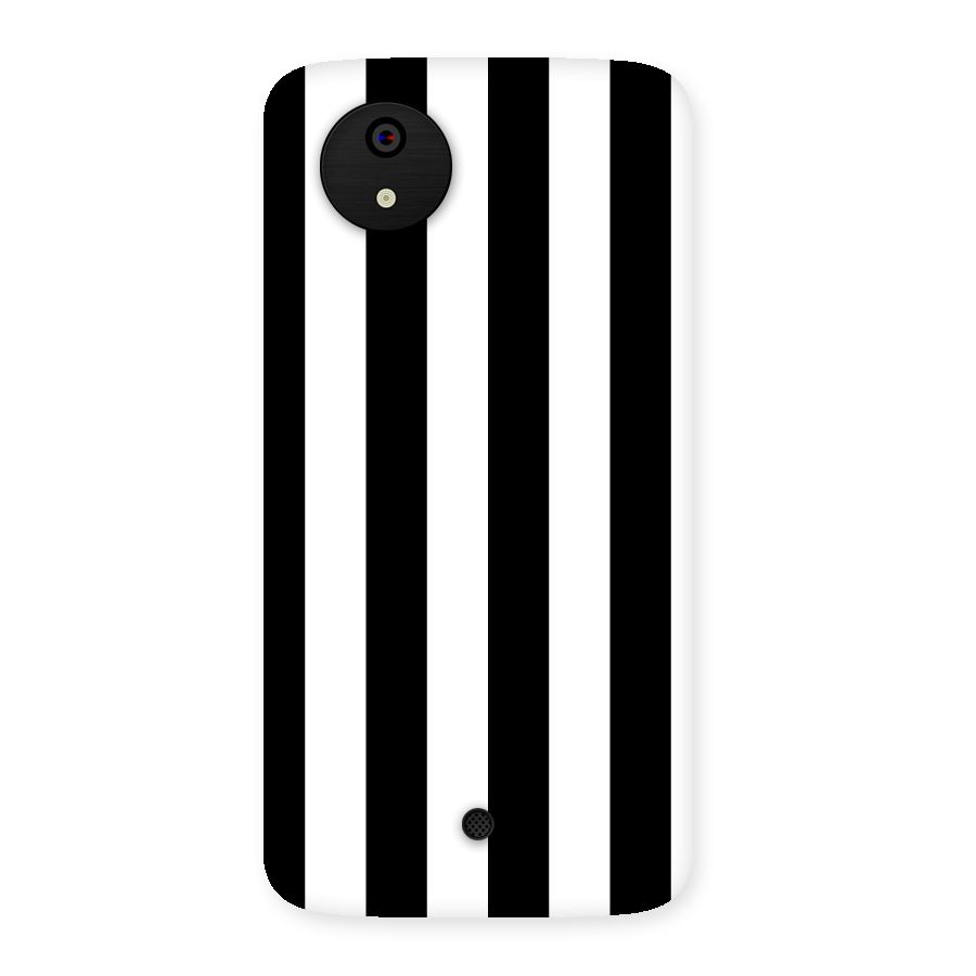 Lavish Black Stripes Back Case for Micromax Canvas A1