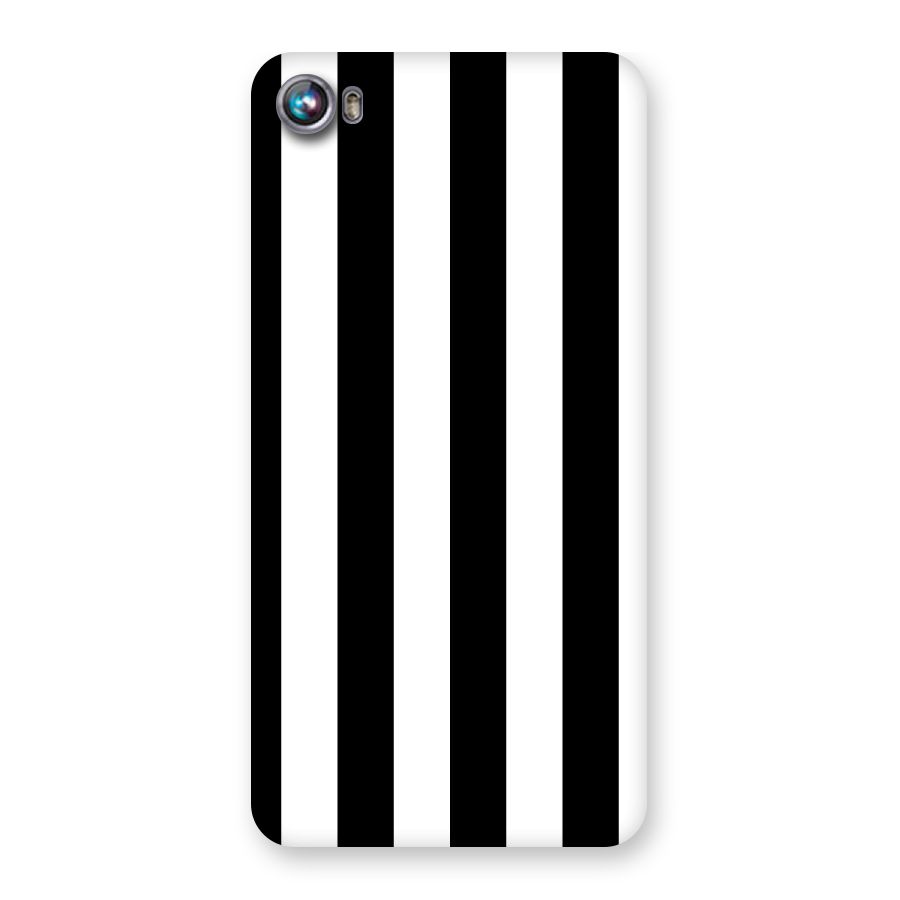 Lavish Black Stripes Back Case for Micromax Canvas Fire 4 A107