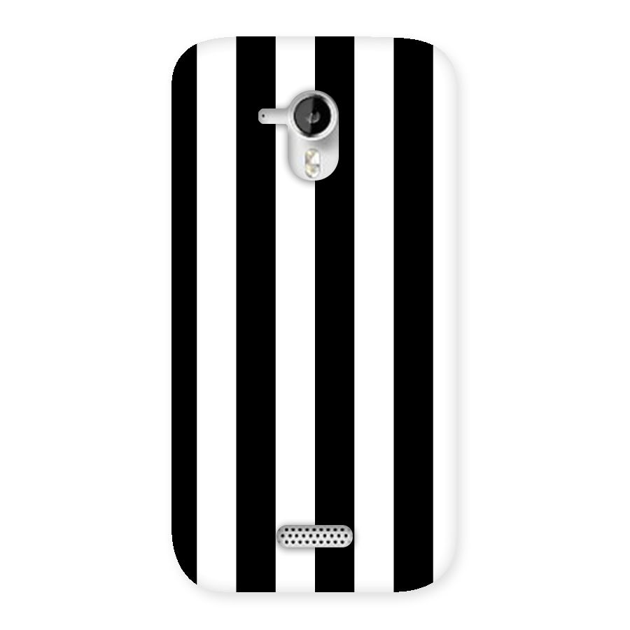 Lavish Black Stripes Back Case for Micromax Canvas HD A116