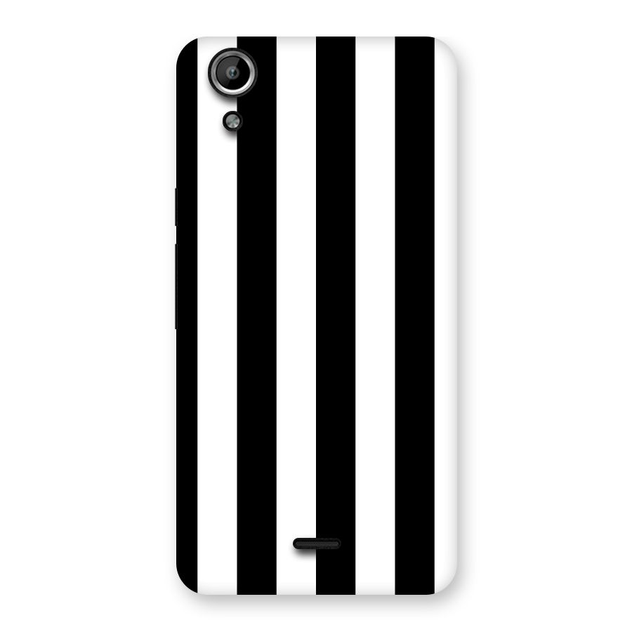Lavish Black Stripes Back Case for Micromax Canvas Selfie Lens Q345