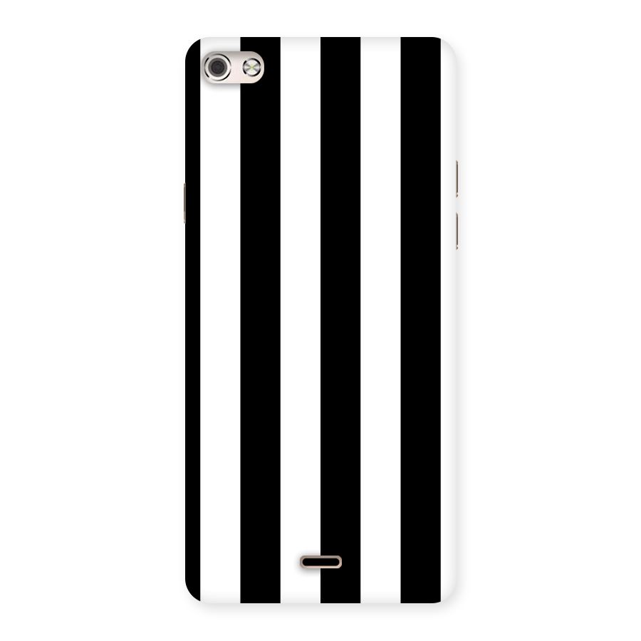 Lavish Black Stripes Back Case for Micromax Canvas Silver 5