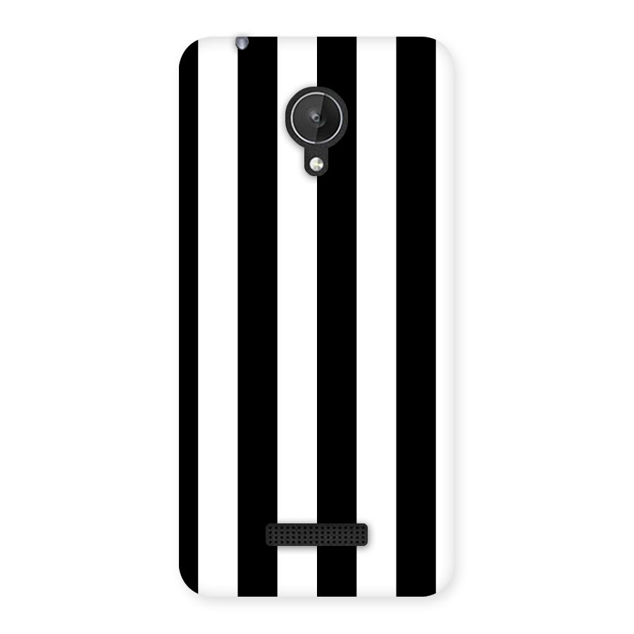 Lavish Black Stripes Back Case for Micromax Canvas Spark Q380