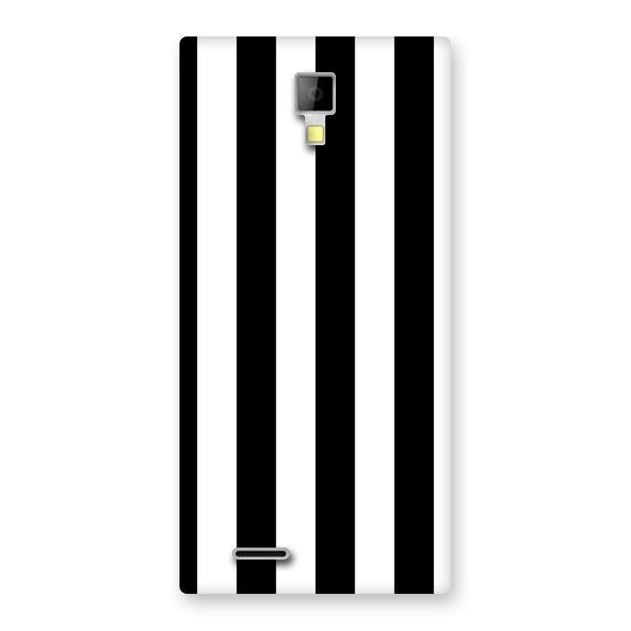 Lavish Black Stripes Back Case for Micromax Canvas Xpress A99