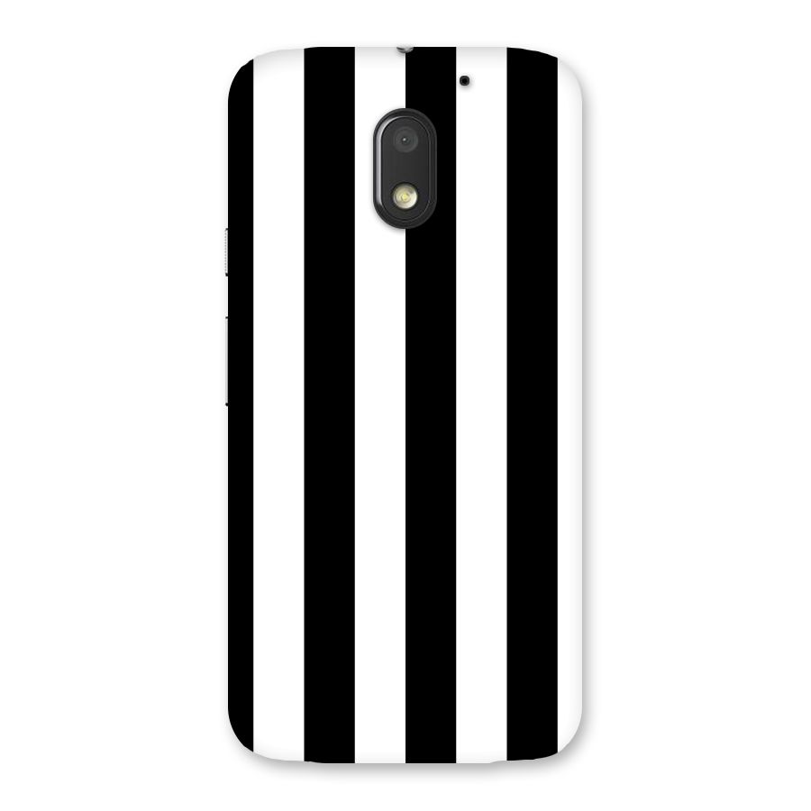 Lavish Black Stripes Back Case for Moto E3 Power