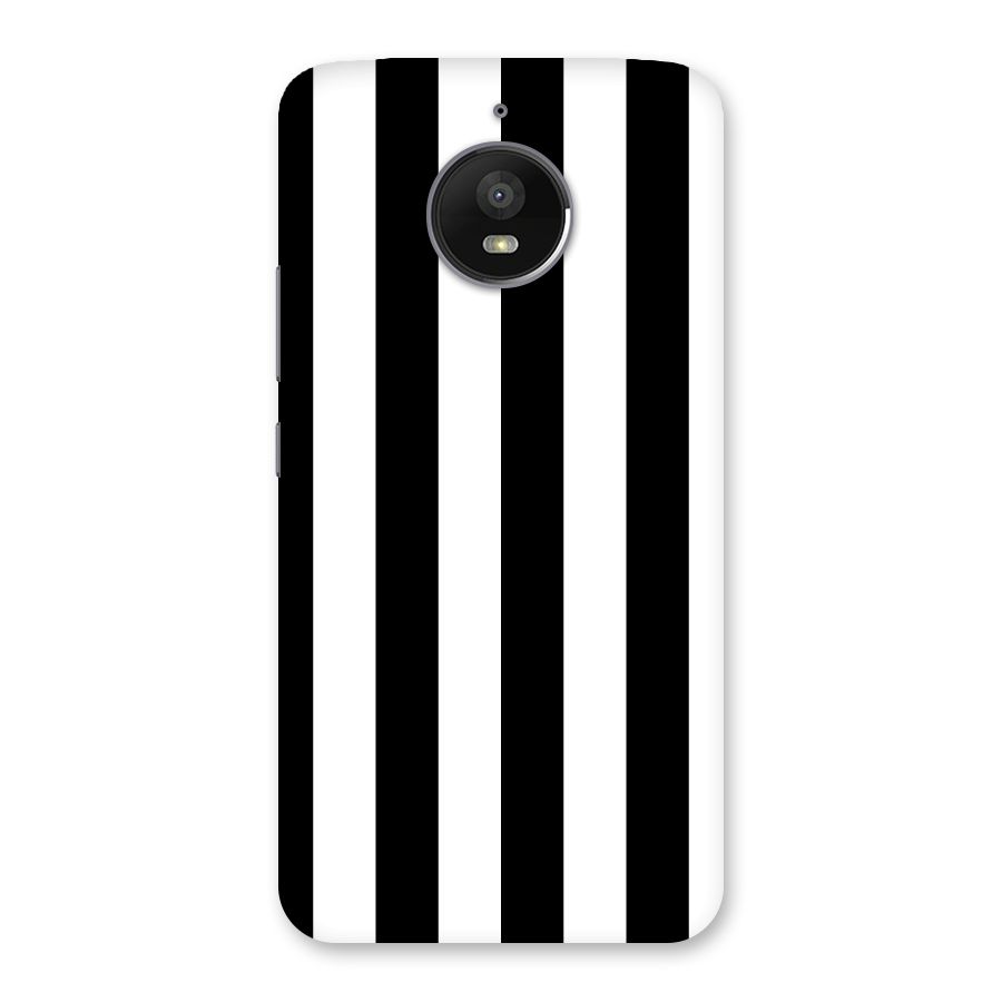 Lavish Black Stripes Back Case for Moto E4 Plus