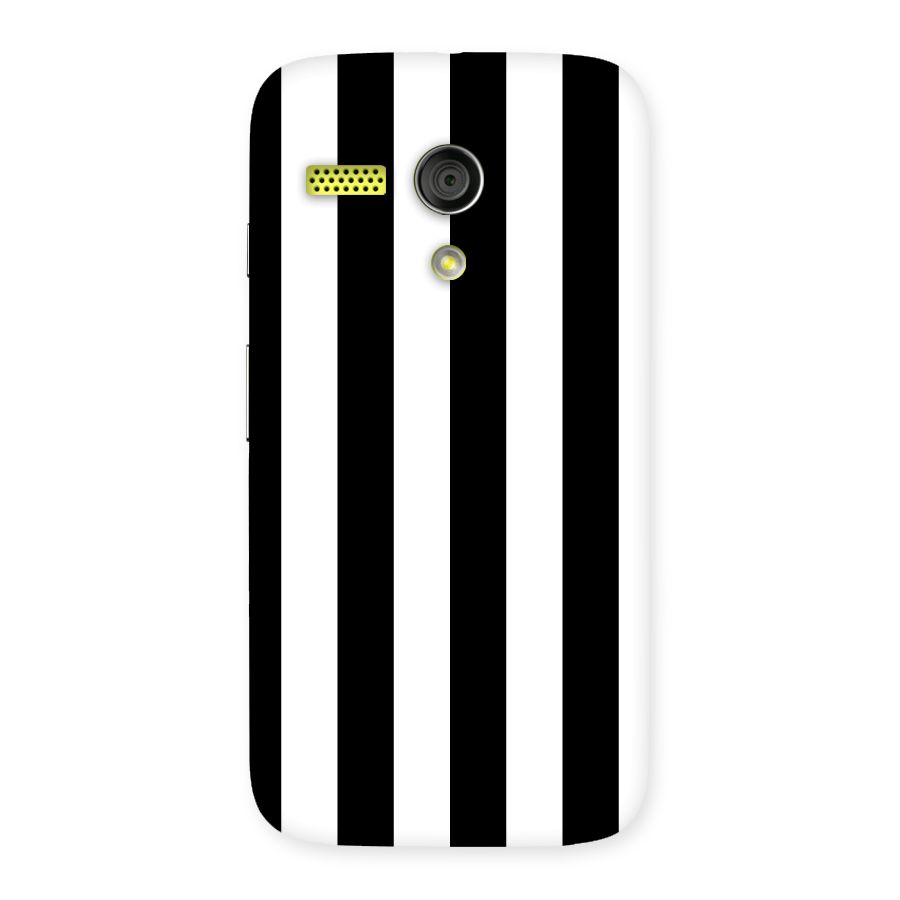 Lavish Black Stripes Back Case for Moto G