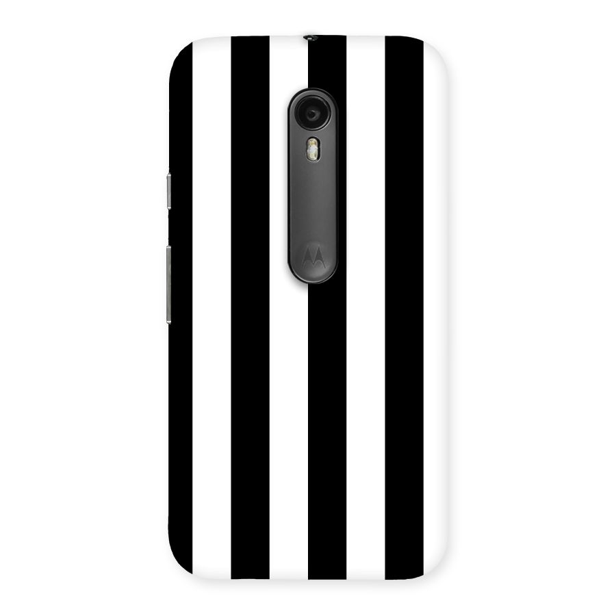 Lavish Black Stripes Back Case for Moto G3