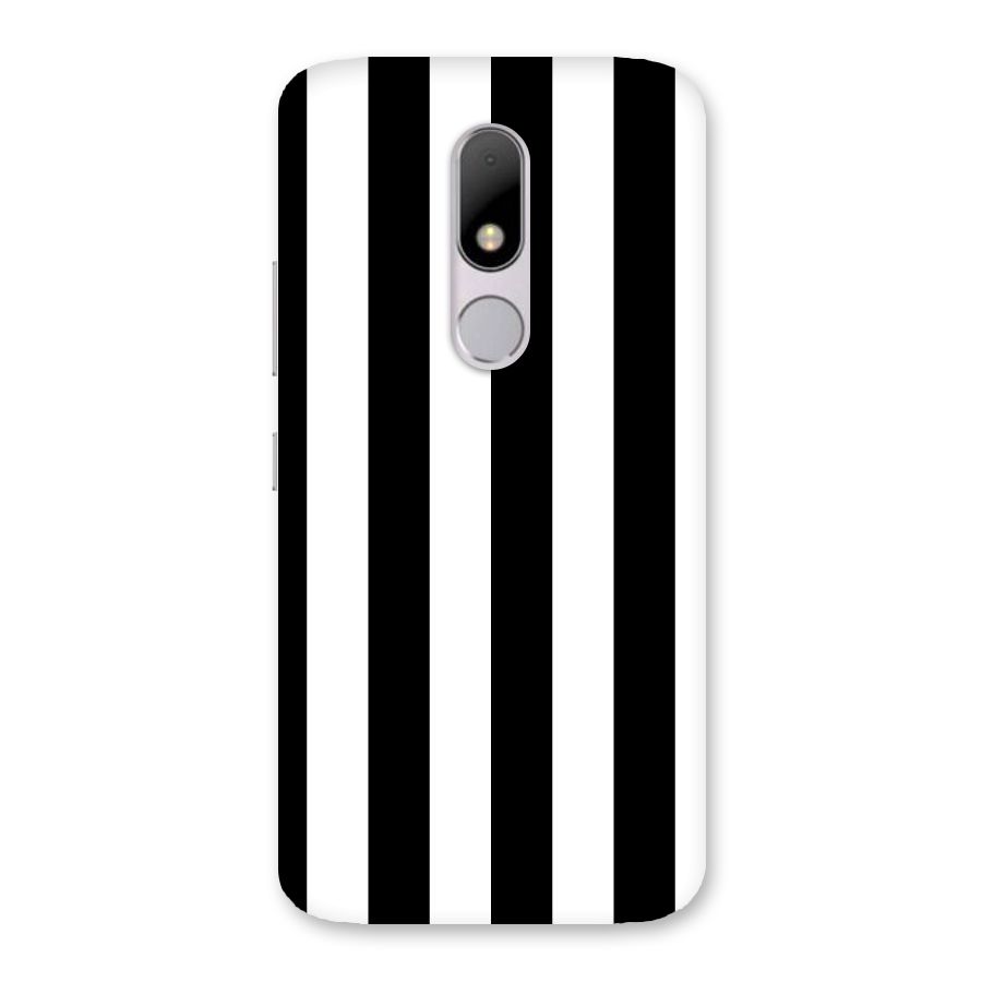 Lavish Black Stripes Back Case for Moto M