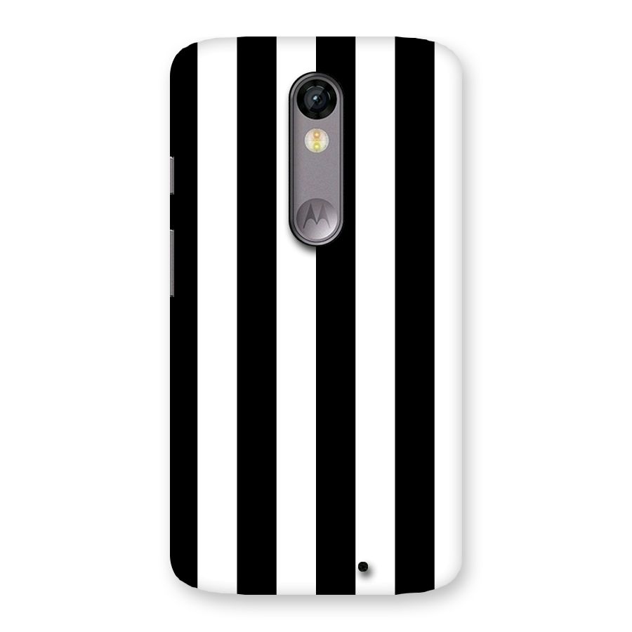 Lavish Black Stripes Back Case for Moto X Force