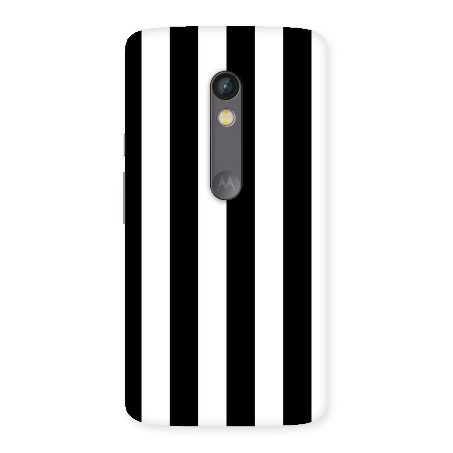 Lavish Black Stripes Back Case for Moto X Play
