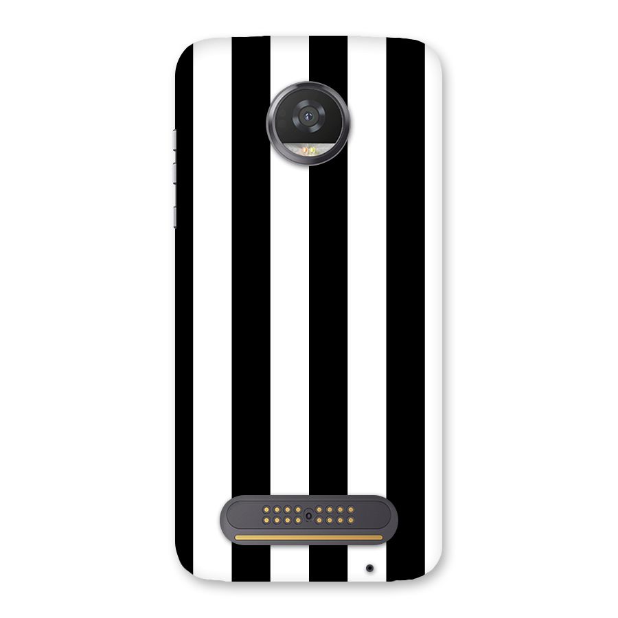 Lavish Black Stripes Back Case for Moto Z2 Play