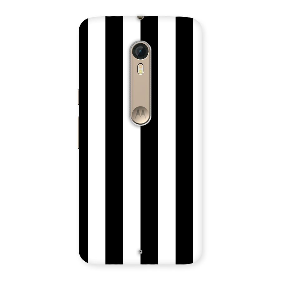 Lavish Black Stripes Back Case for Motorola Moto X Style