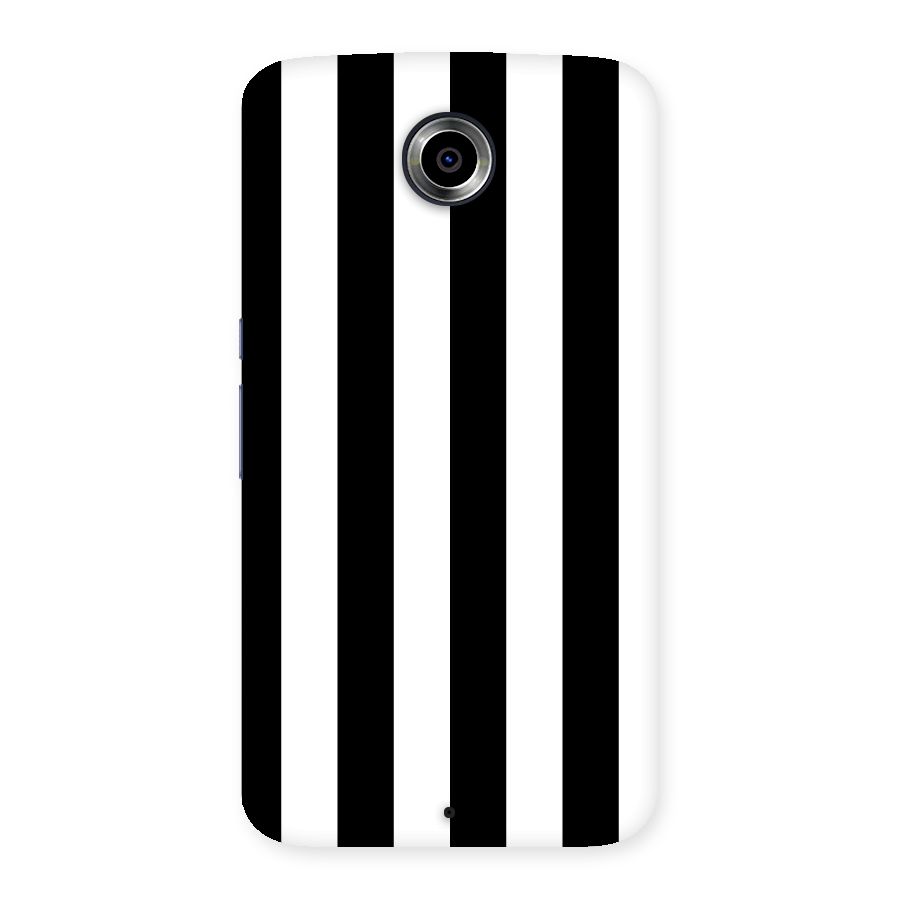 Lavish Black Stripes Back Case for Nexsus 6
