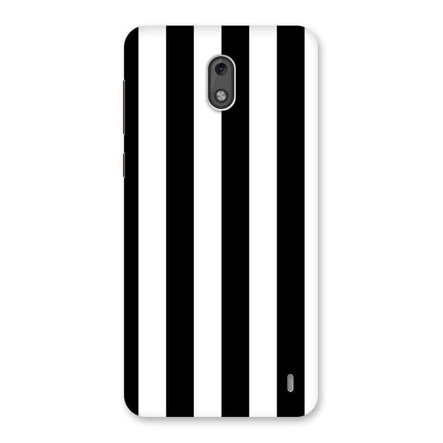 Lavish Black Stripes Back Case for Nokia 2