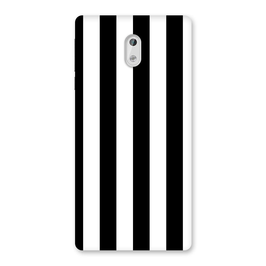 Lavish Black Stripes Back Case for Nokia 3