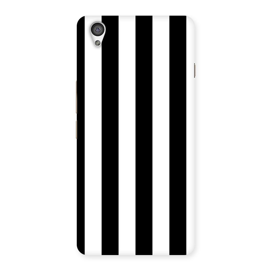 Lavish Black Stripes Back Case for OnePlus X