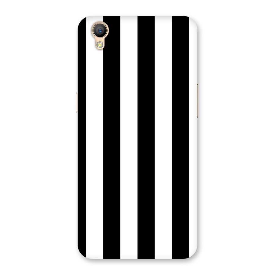 Lavish Black Stripes Back Case for Oppo A37