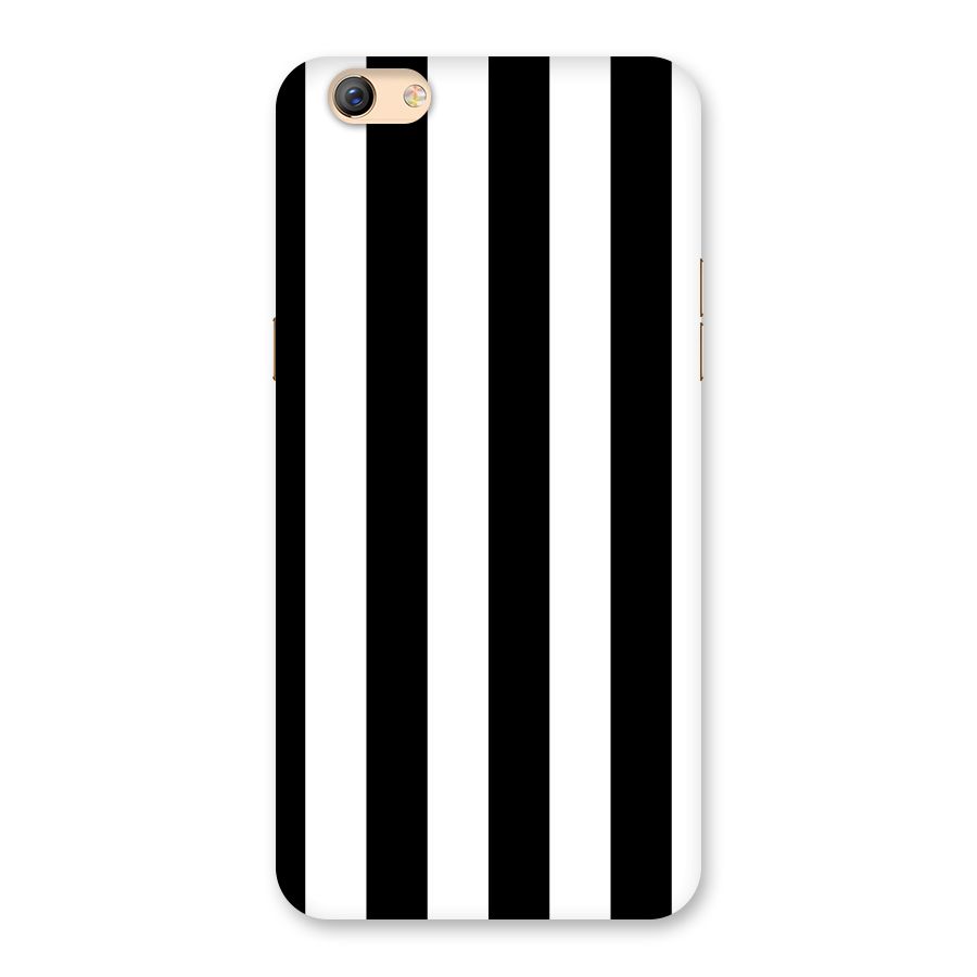Lavish Black Stripes Back Case for Oppo F3 Plus