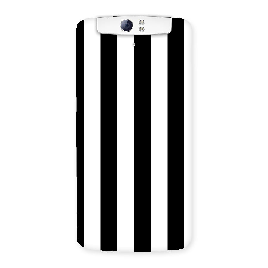 Lavish Black Stripes Back Case for Oppo N1