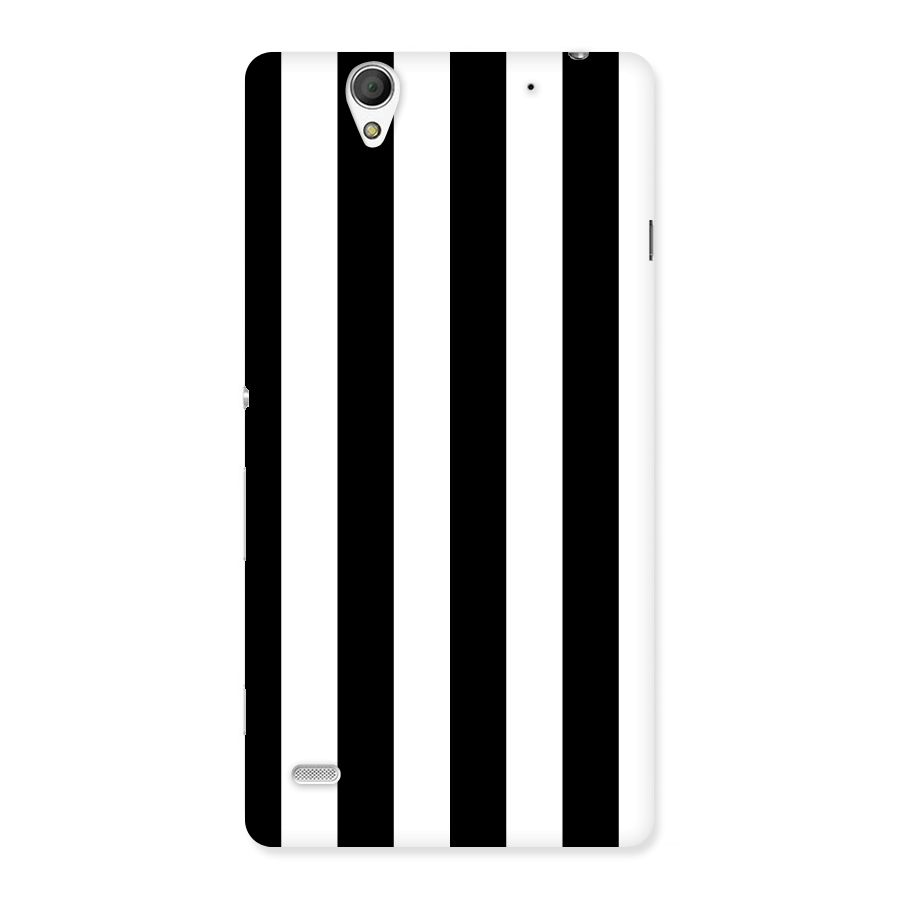 Lavish Black Stripes Back Case for Sony Xperia C4