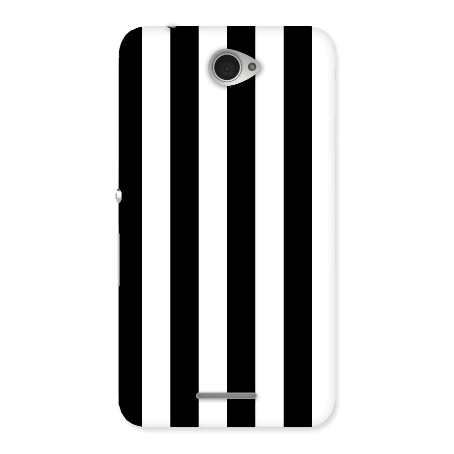 Lavish Black Stripes Back Case for Sony Xperia E4