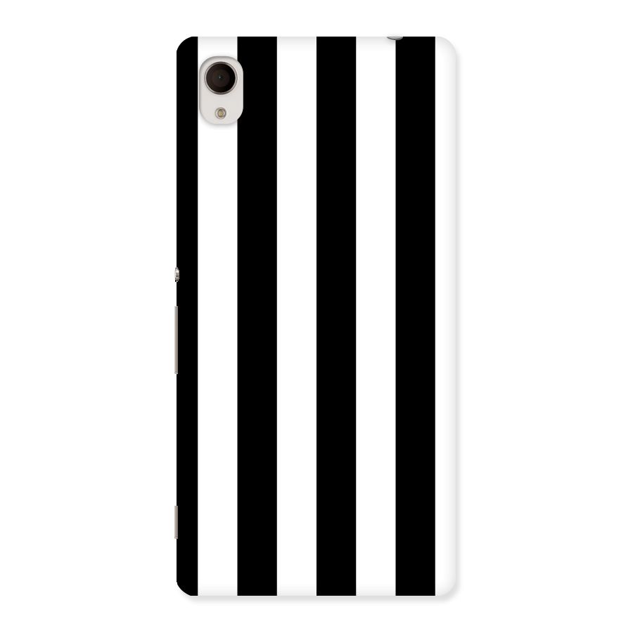 Lavish Black Stripes Back Case for Sony Xperia M4