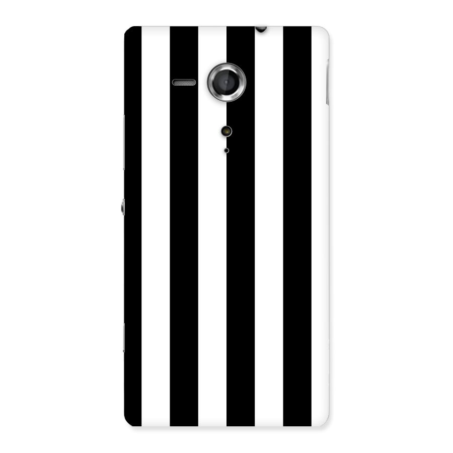 Lavish Black Stripes Back Case for Sony Xperia SP