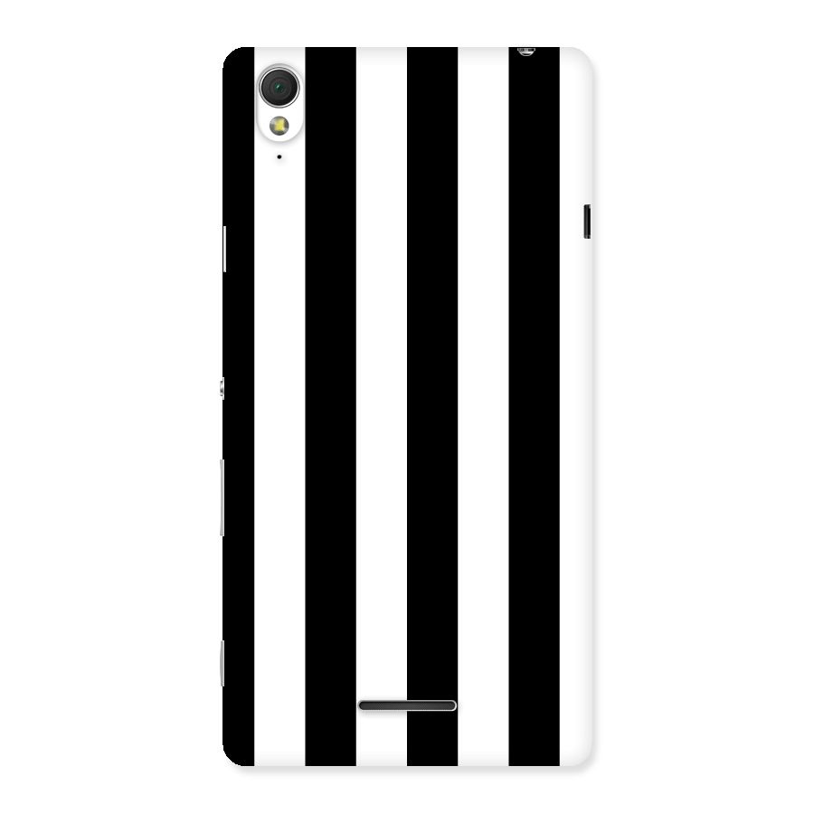 Lavish Black Stripes Back Case for Sony Xperia T3