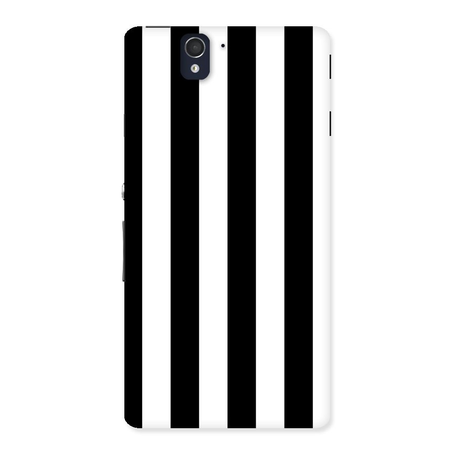 Lavish Black Stripes Back Case for Sony Xperia Z
