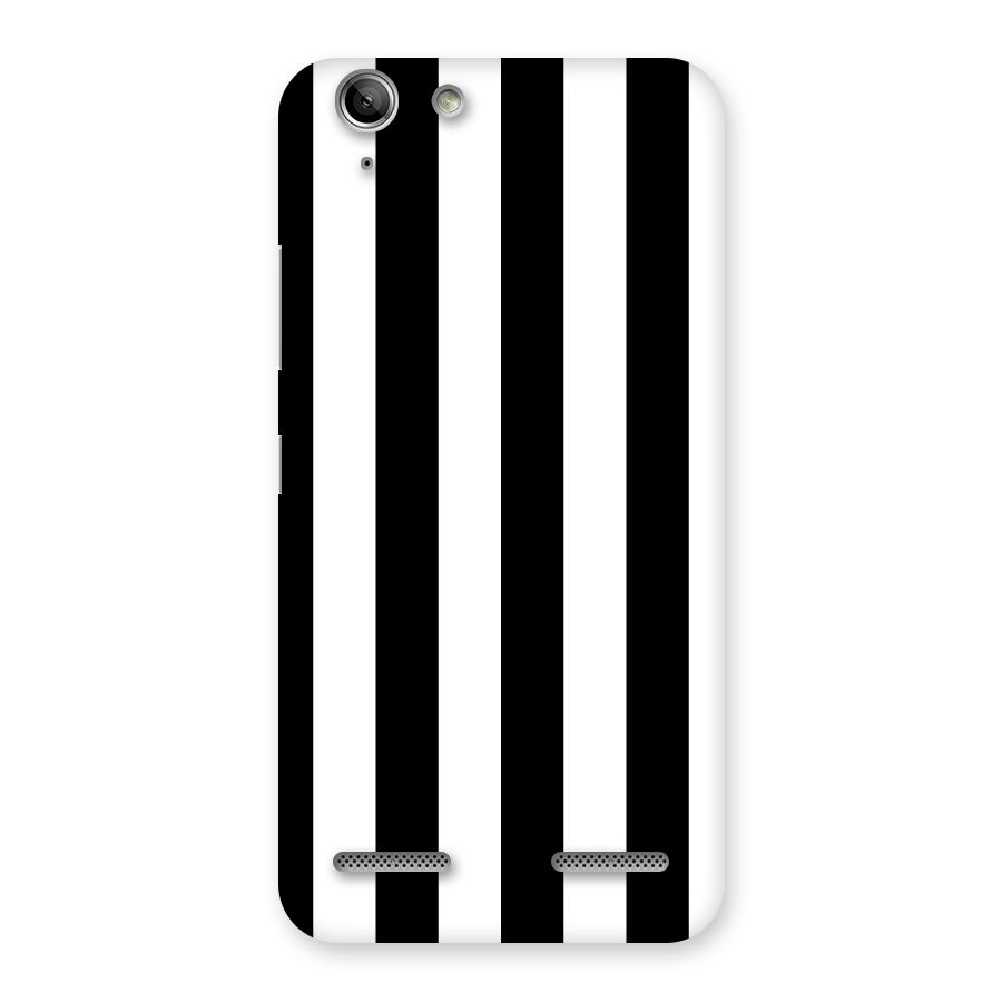 Lavish Black Stripes Back Case for Vibe K5