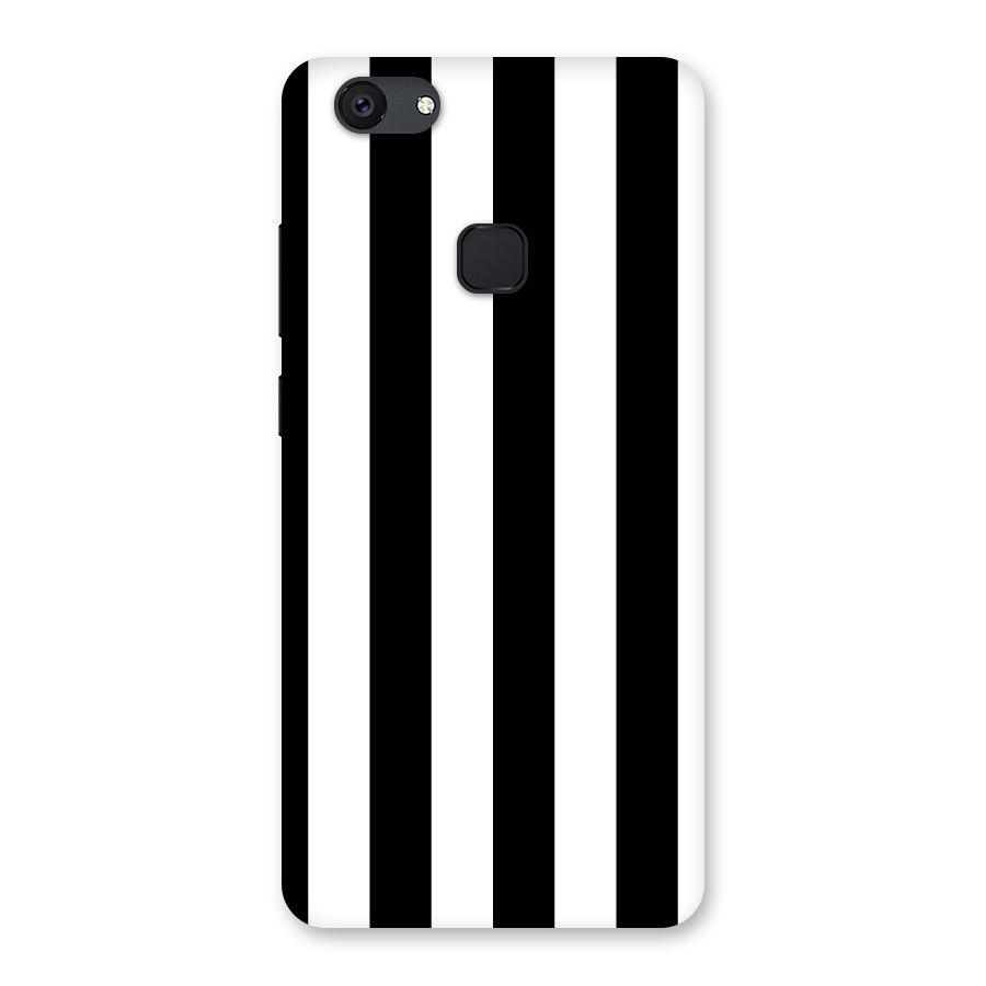 Lavish Black Stripes Back Case for Vivo V7 Plus