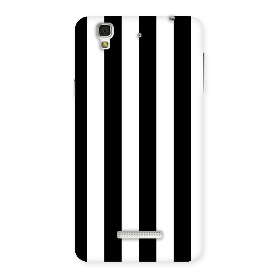 Lavish Black Stripes Back Case for Yu Yureka