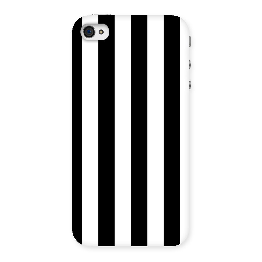 Lavish Black Stripes Back Case for iPhone 4 4s