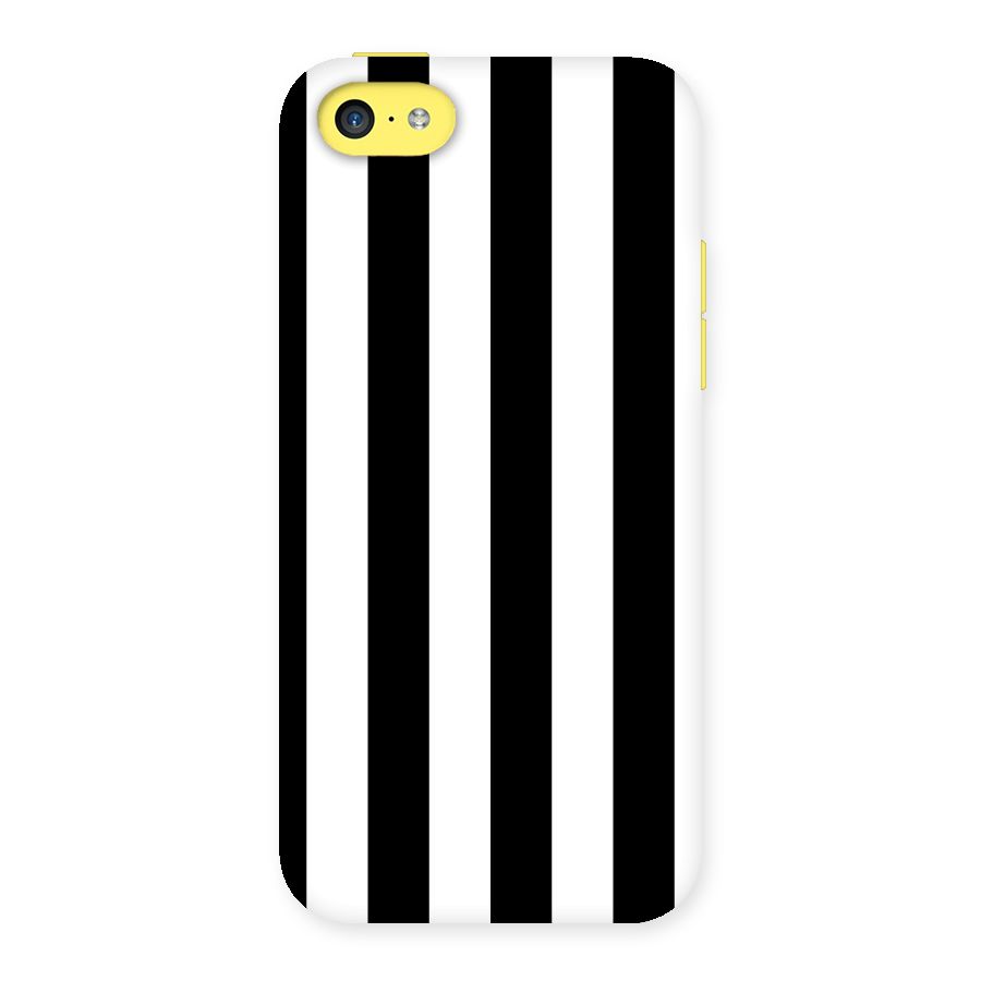 Lavish Black Stripes Back Case for iPhone 5C