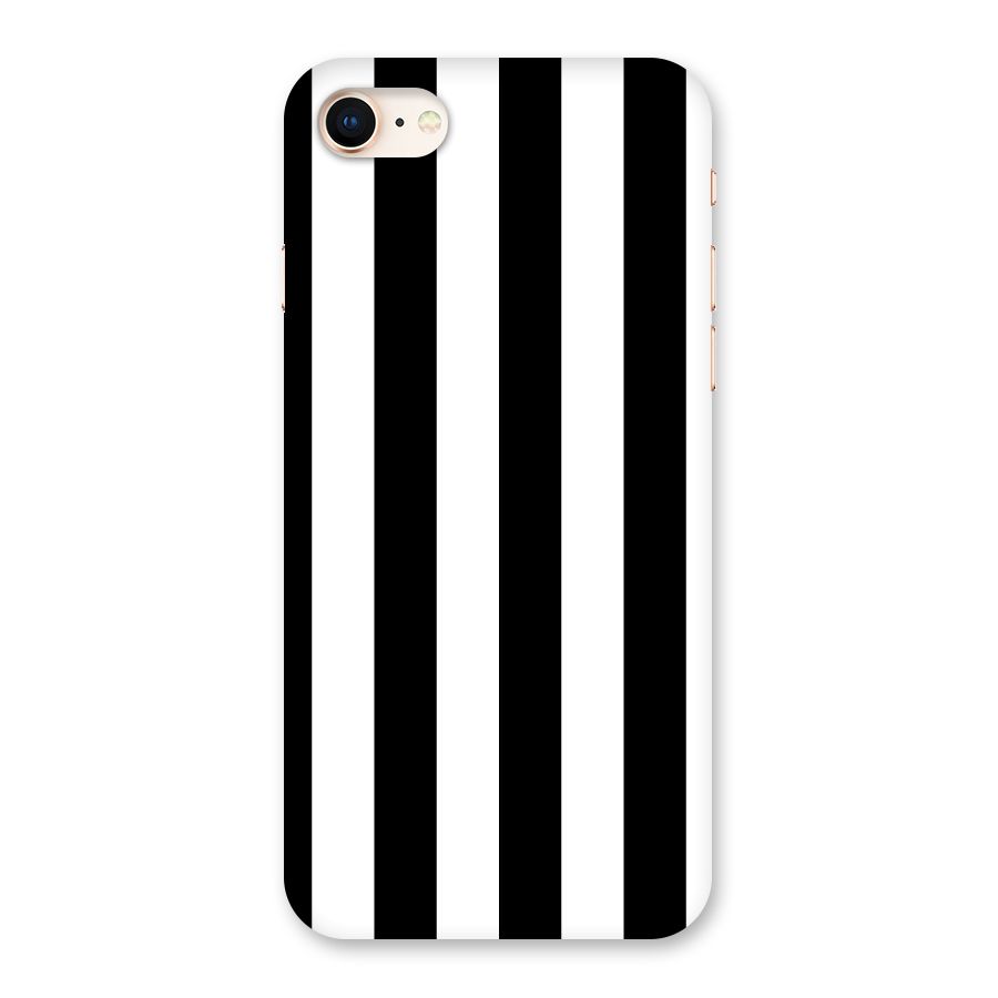 Lavish Black Stripes Back Case for iPhone 8