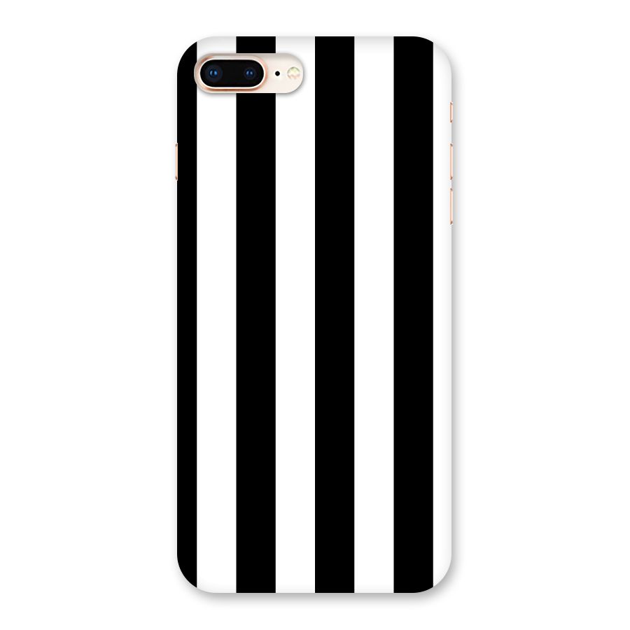 Lavish Black Stripes Back Case for iPhone 8 Plus