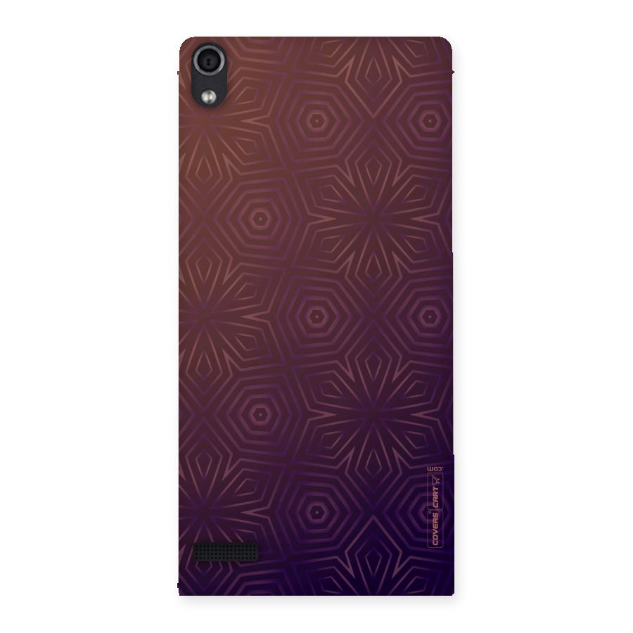 Lavish Purple Pattern Back Case for Ascend P6