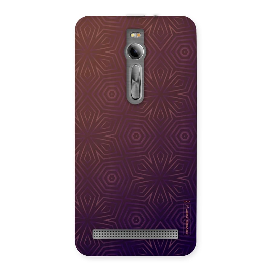 Lavish Purple Pattern Back Case for Asus Zenfone 2