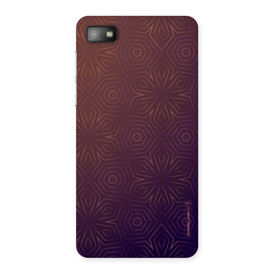 Lavish Purple Pattern Back Case for Blackberry Z10