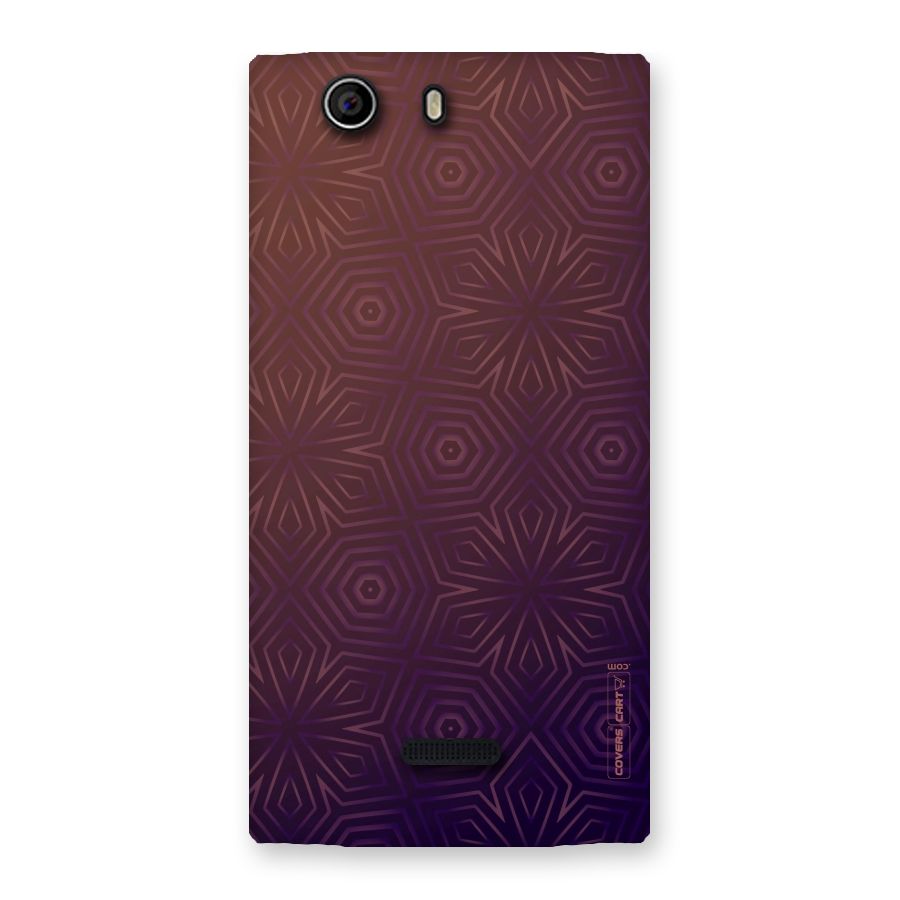 Lavish Purple Pattern Back Case for Canvas Nitro 2 E311