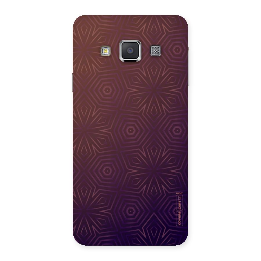 Lavish Purple Pattern Back Case for Galaxy A3