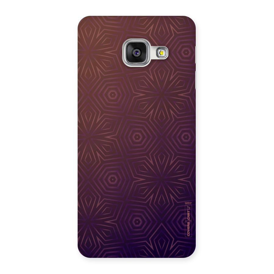 Lavish Purple Pattern Back Case for Galaxy A3 2016