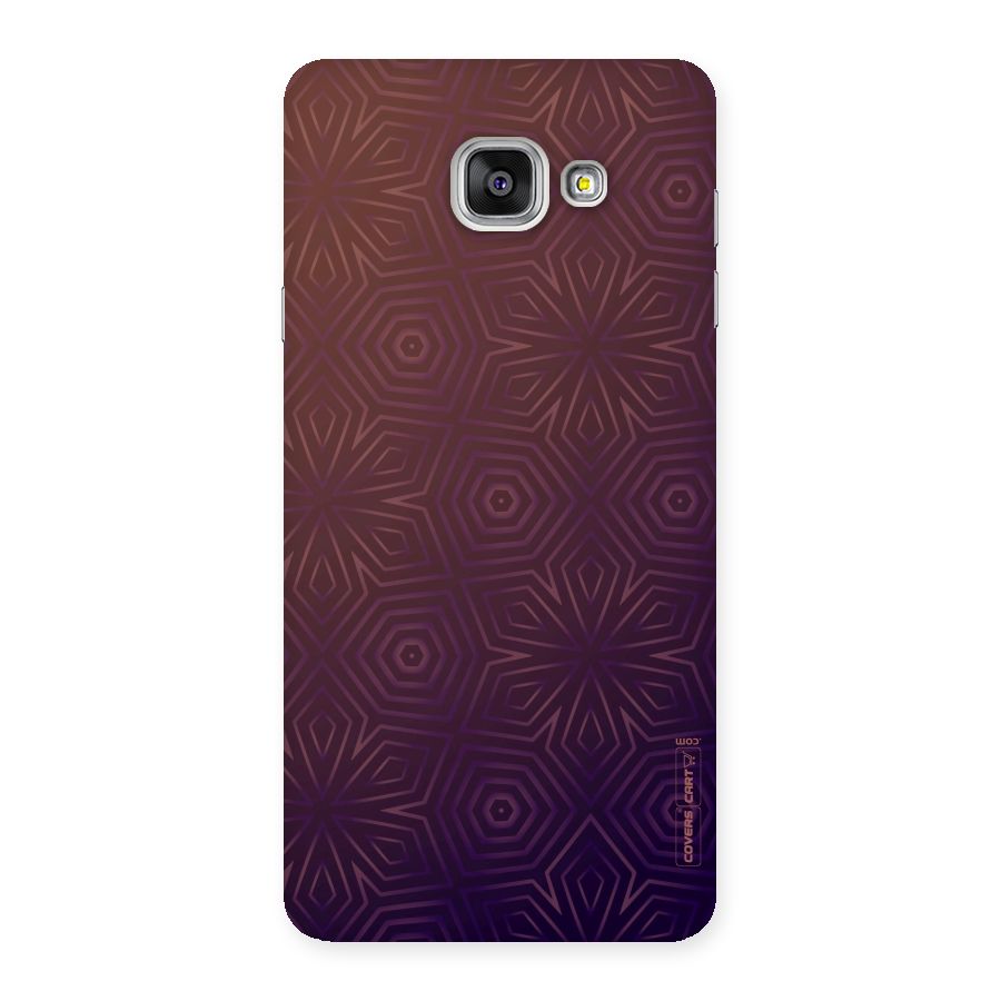 Lavish Purple Pattern Back Case for Galaxy A7 2016