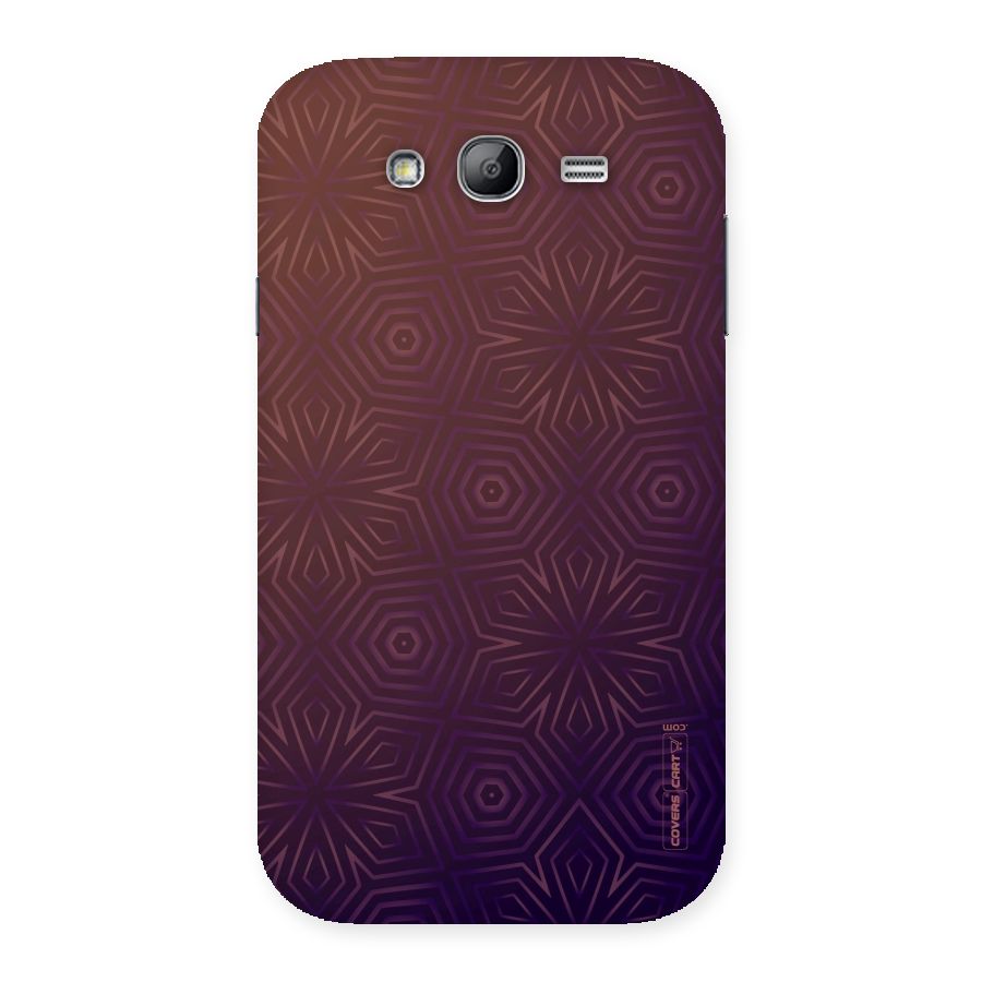 Lavish Purple Pattern Back Case for Galaxy Grand Neo