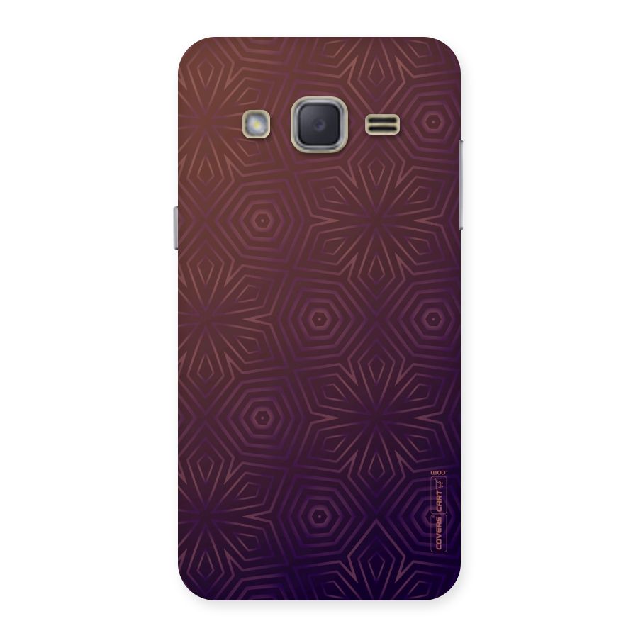 Lavish Purple Pattern Back Case for Galaxy J2