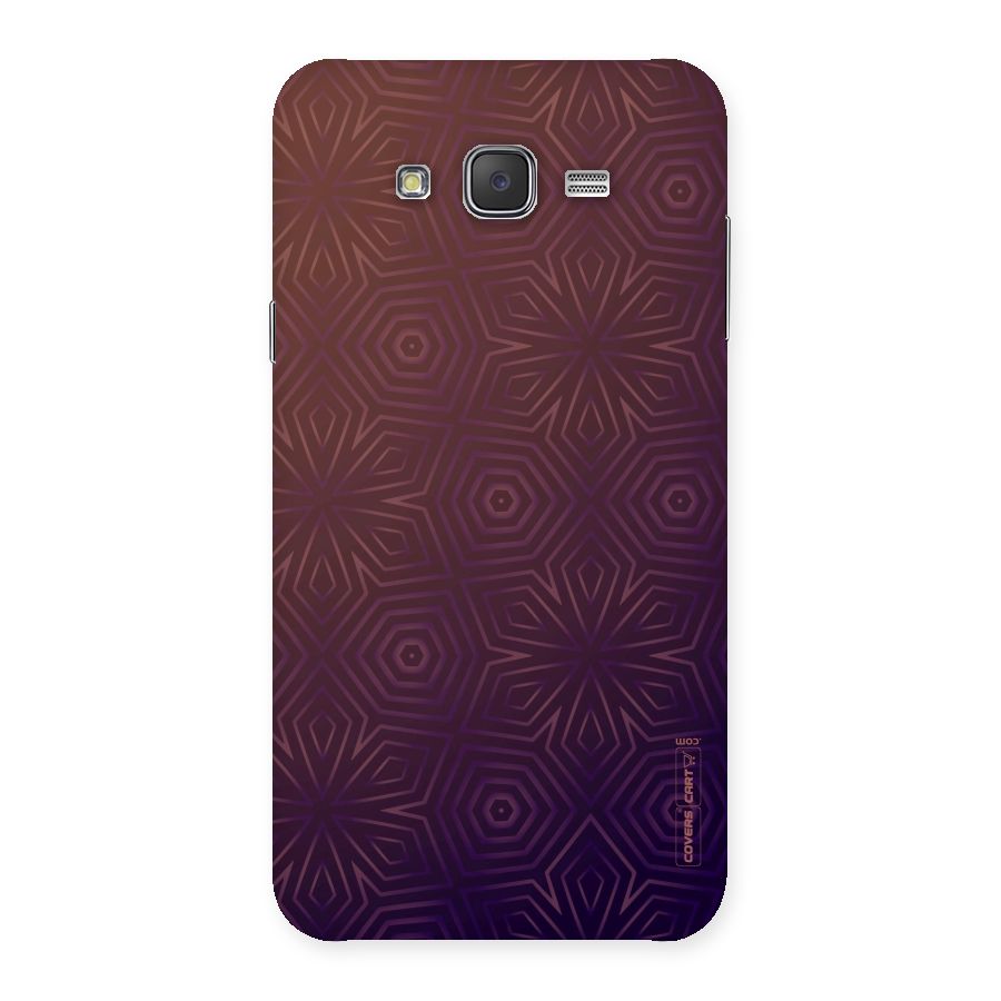 Lavish Purple Pattern Back Case for Galaxy J7
